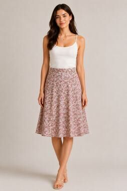 GAP Factory Floral A-Line Skirt | Size 8